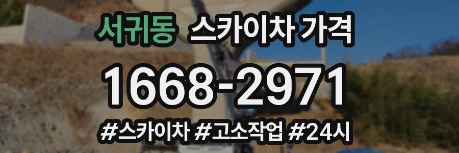 서귀동 스카이차 가격