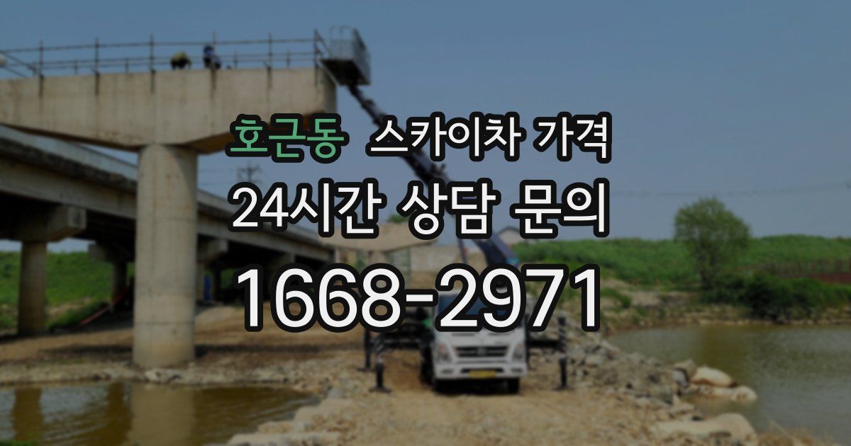 호근동 스카이차 가격