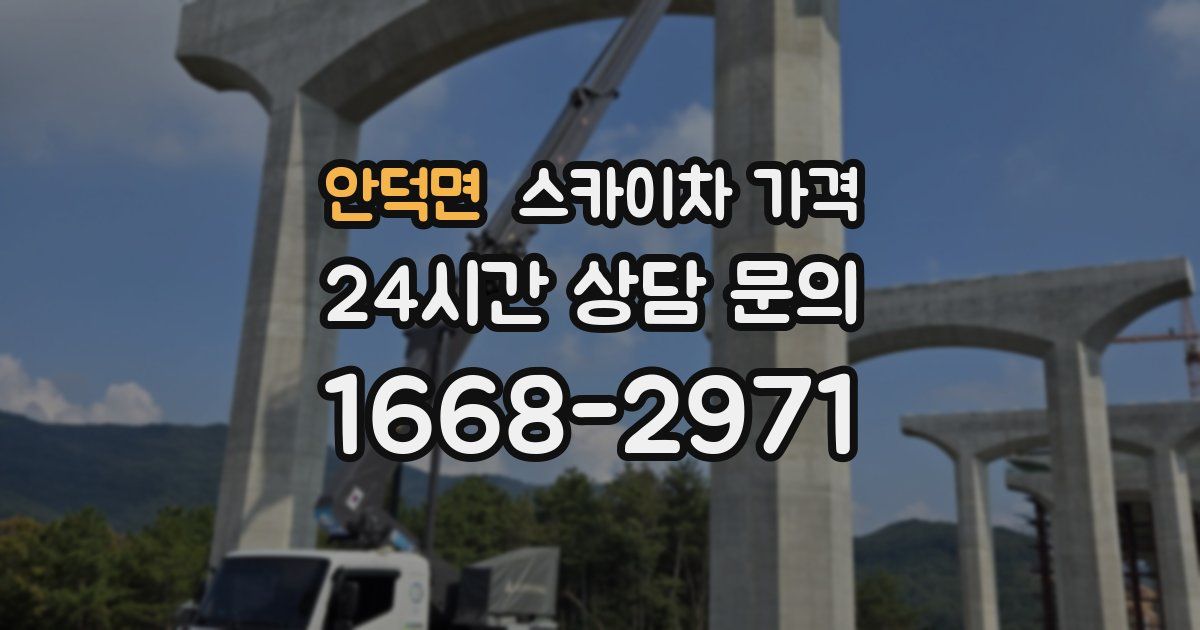 안덕면 스카이차 가격