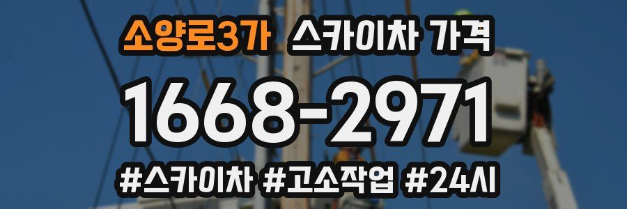 소양로3가 스카이차 가격