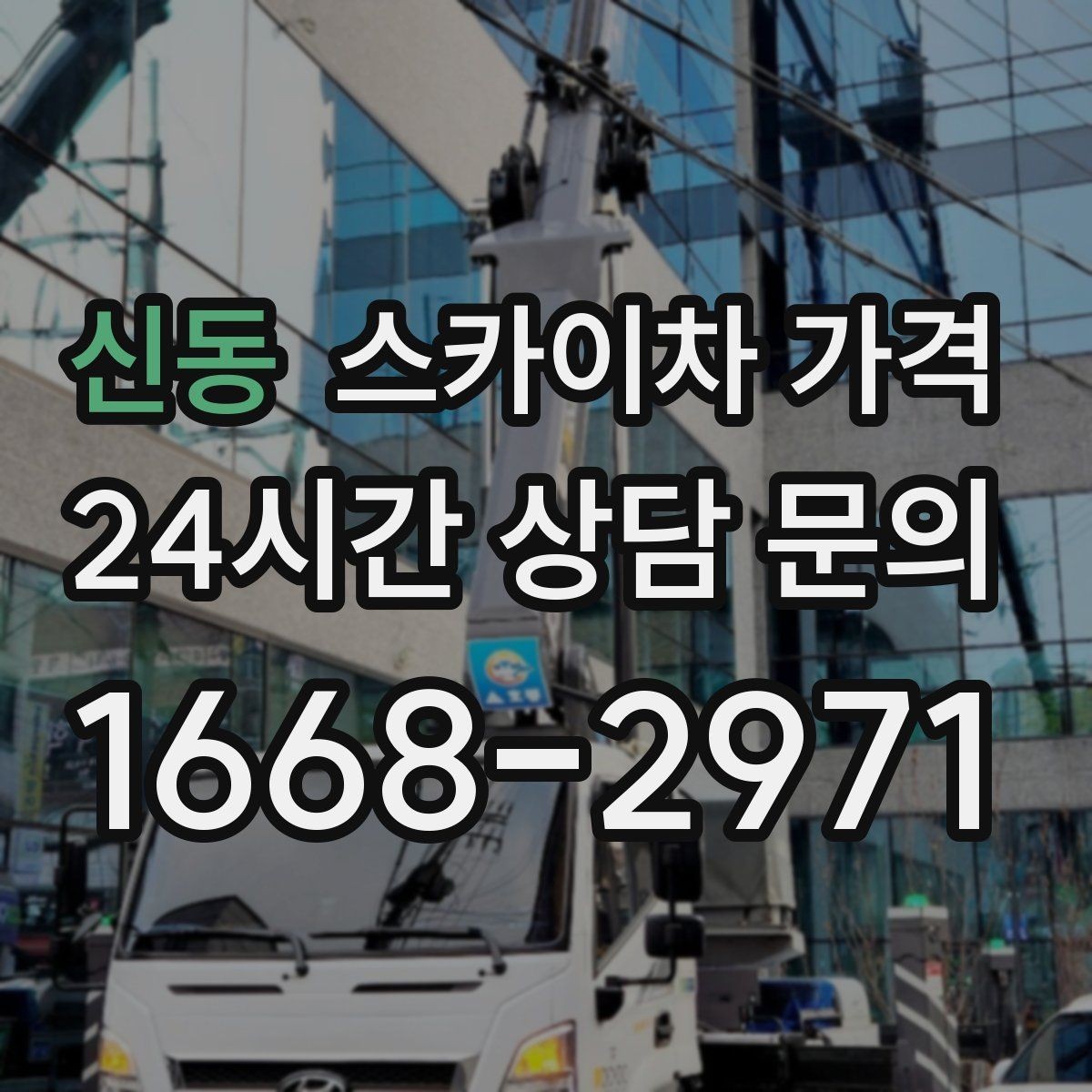 신동 스카이차 가격 단순 점검과 실제 작업의 견적 차이