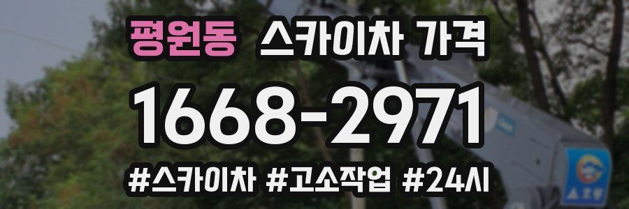 평원동 스카이차 가격