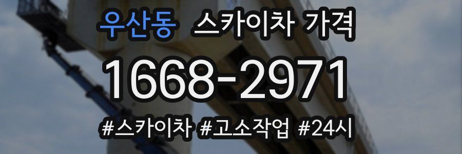 우산동 스카이차 가격