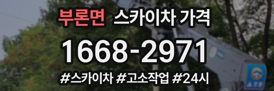 부론면 스카이차 가격