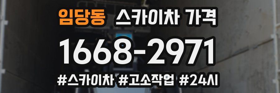 임당동 스카이차 가격