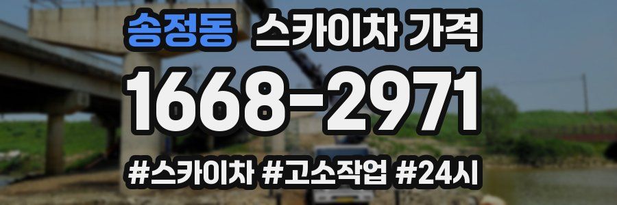 송정동 스카이차 가격