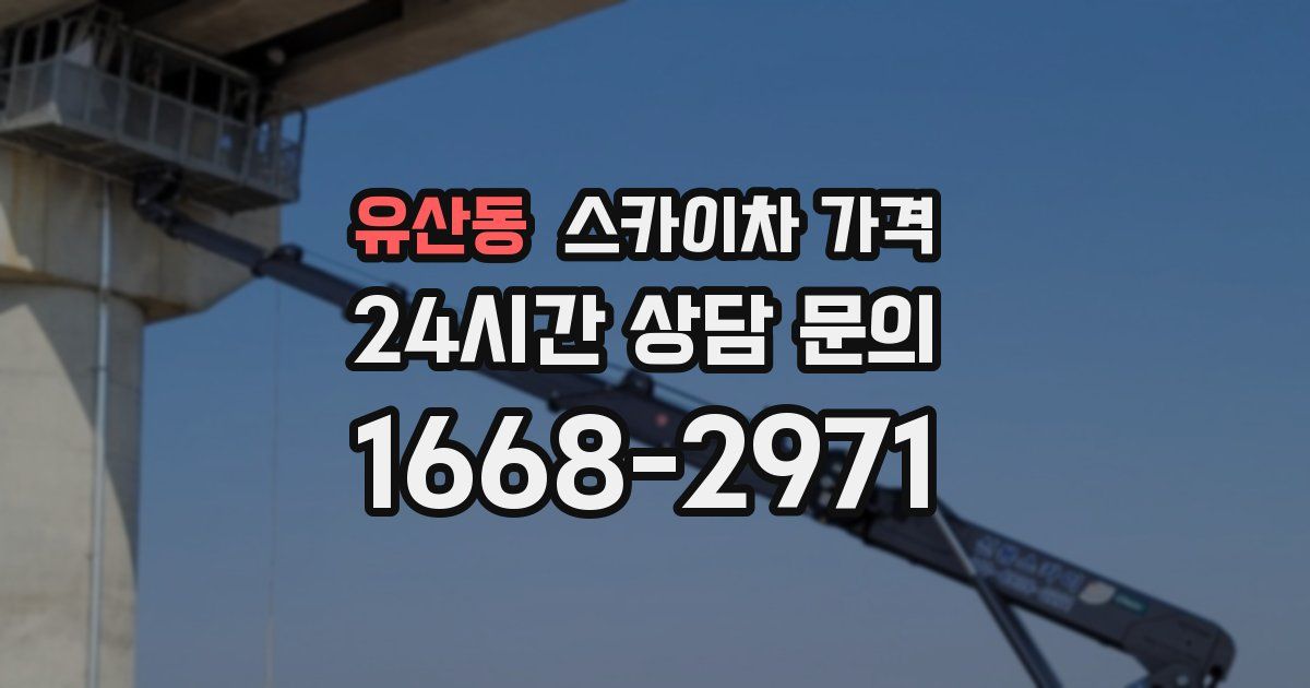 유산동 스카이차 가격