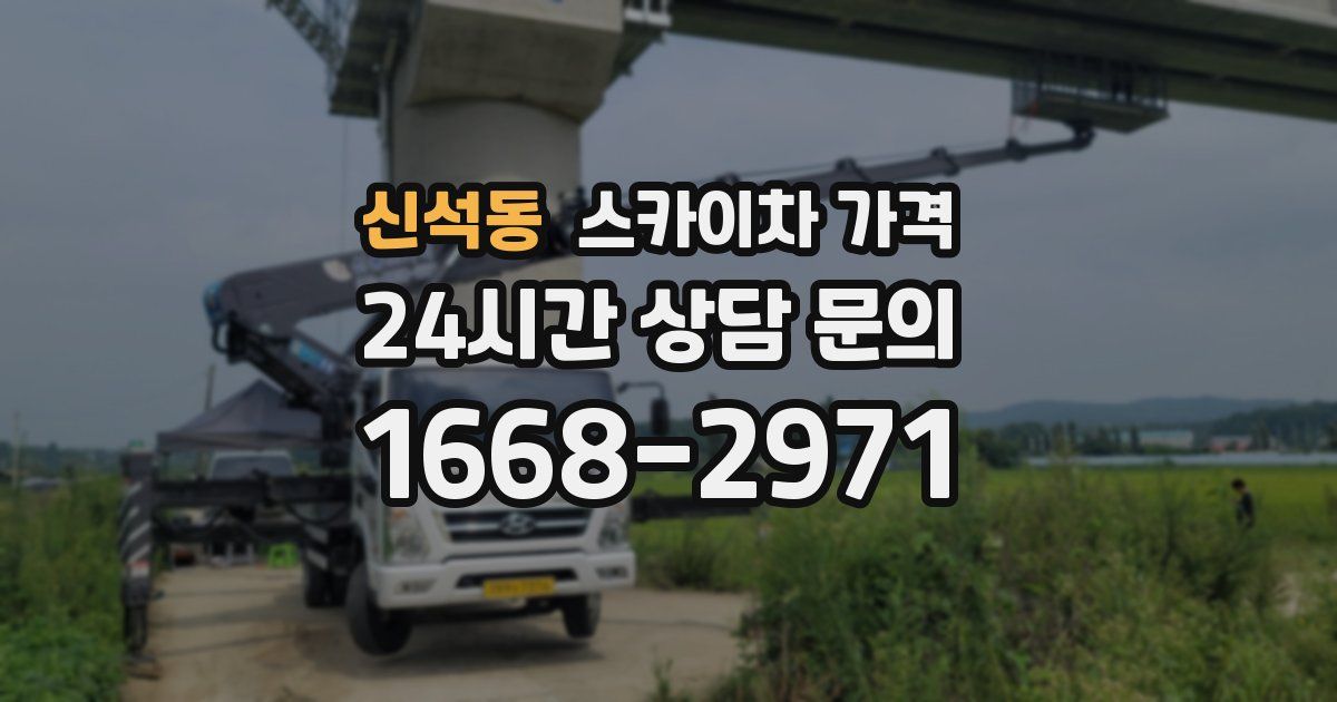 신석동 스카이차 가격