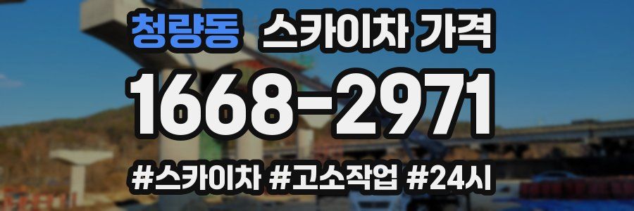 청량동 스카이차 가격