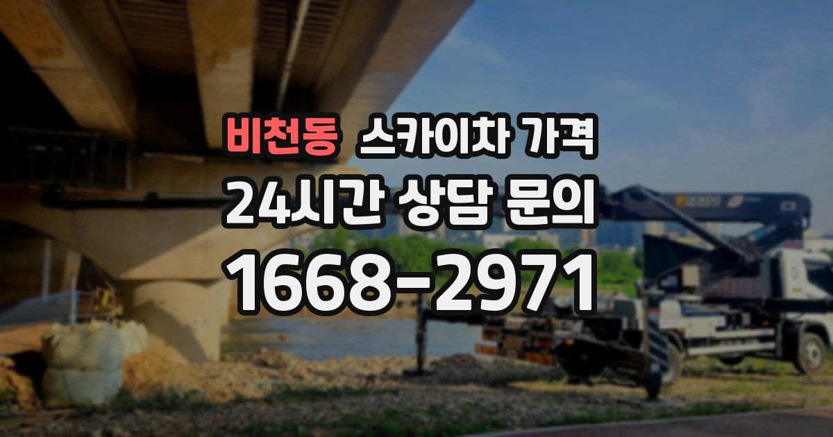 비천동 스카이차 가격