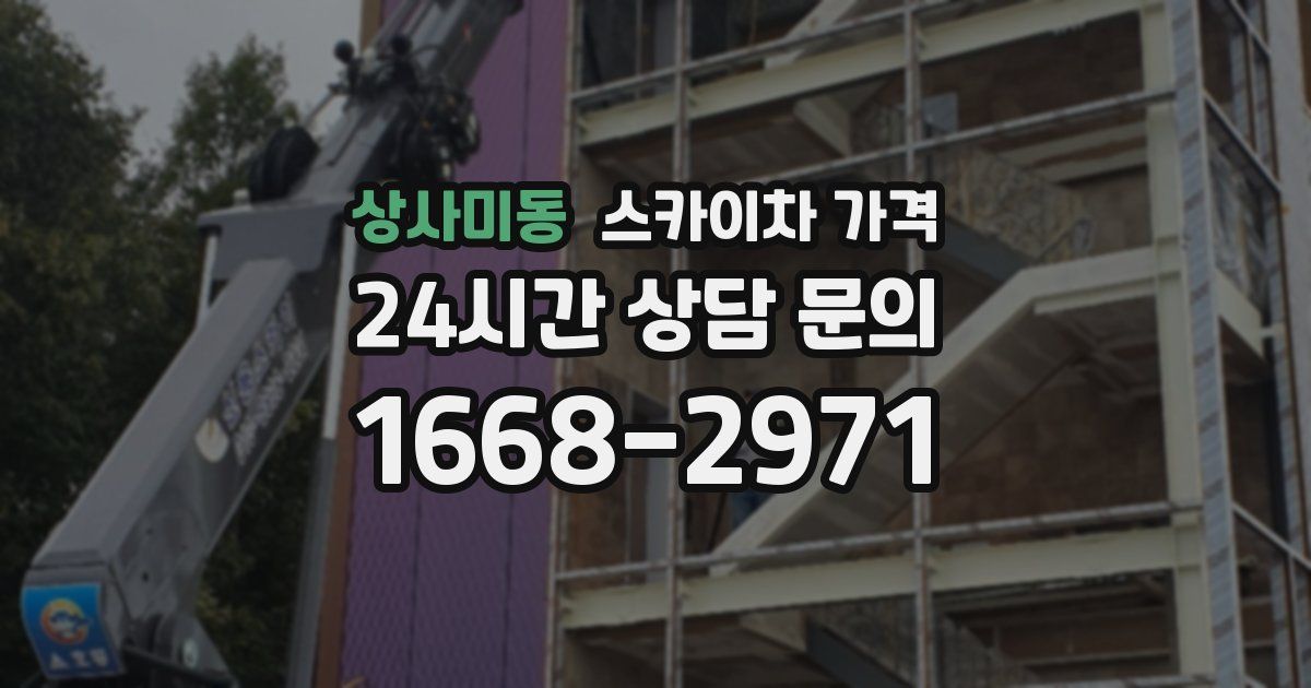 상사미동 스카이차 가격