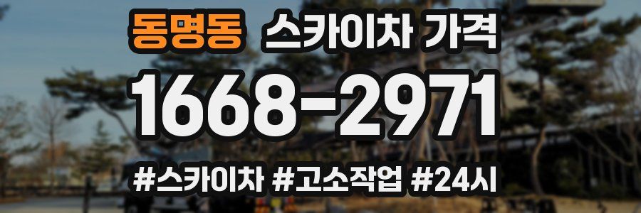 동명동 스카이차 가격