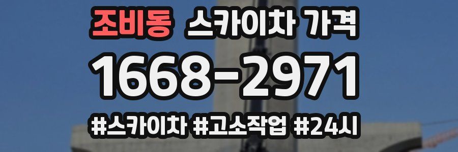 조비동 스카이차 가격