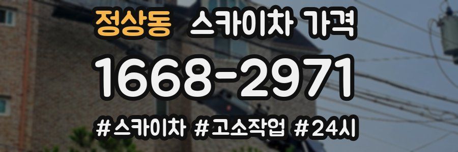 정상동 스카이차 가격