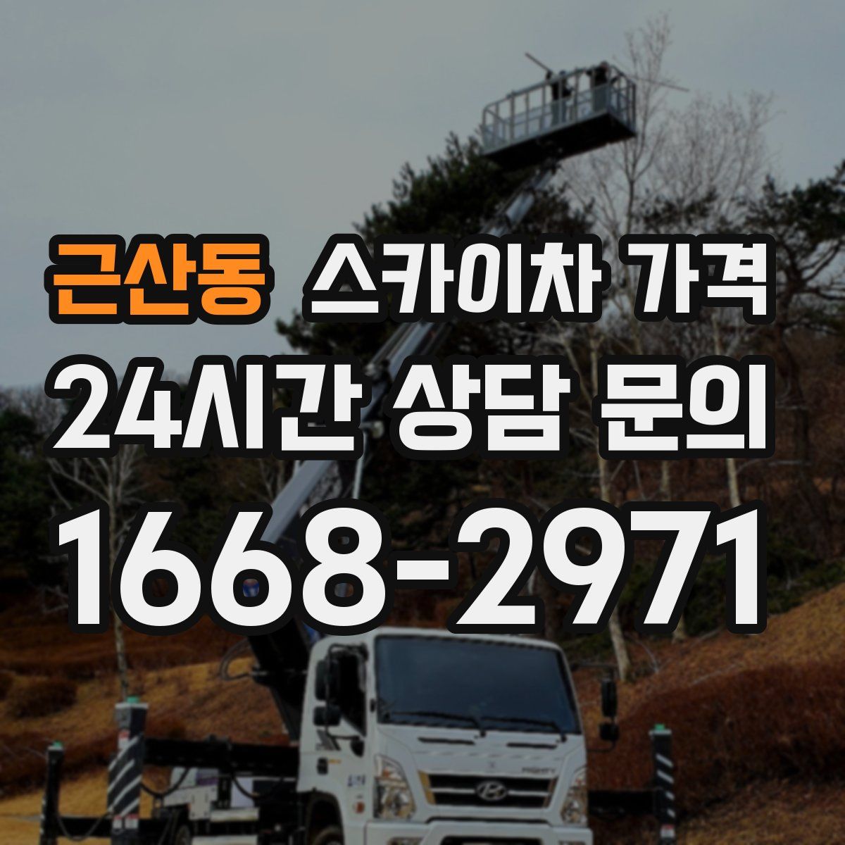 근산동 스카이차 가격