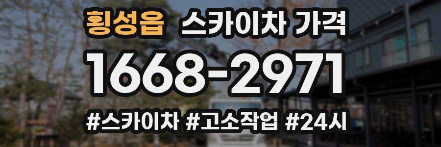 횡성읍 스카이차 가격