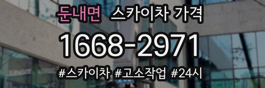 둔내면 스카이차 가격