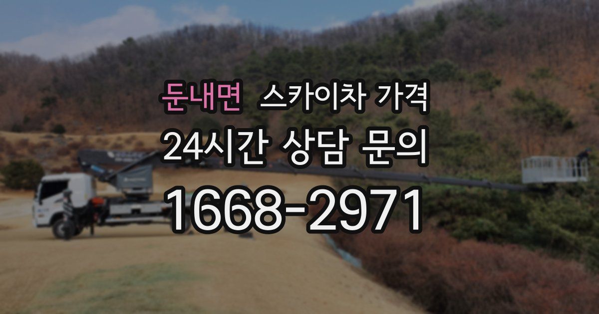 둔내면 스카이차 가격