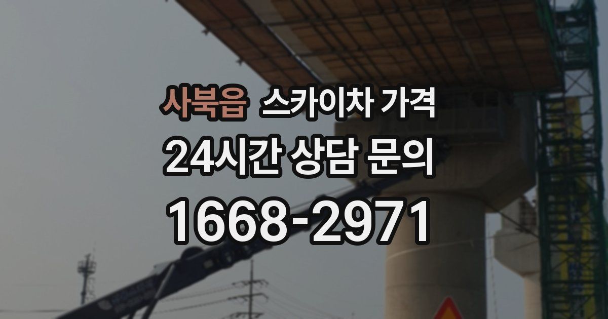 사북읍 스카이차 가격