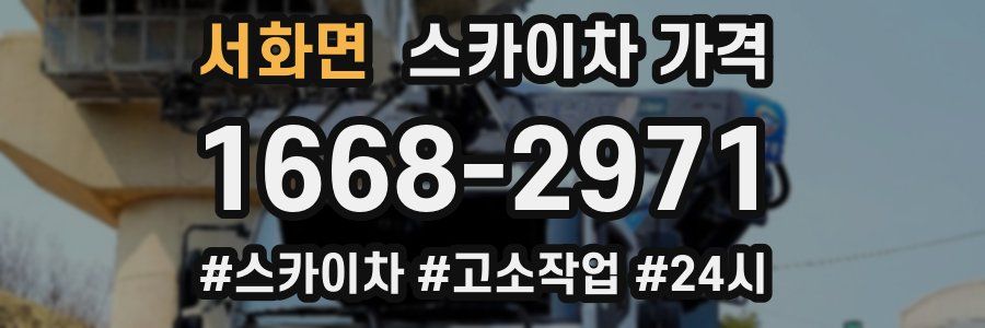 서화면 스카이차 가격