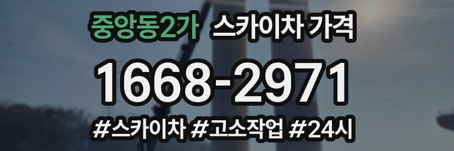 중앙동2가 스카이차 가격