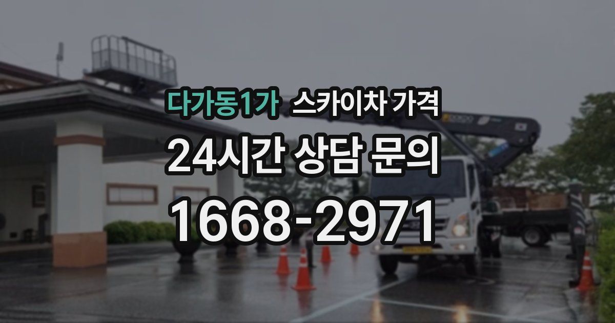 다가동1가 스카이차 가격