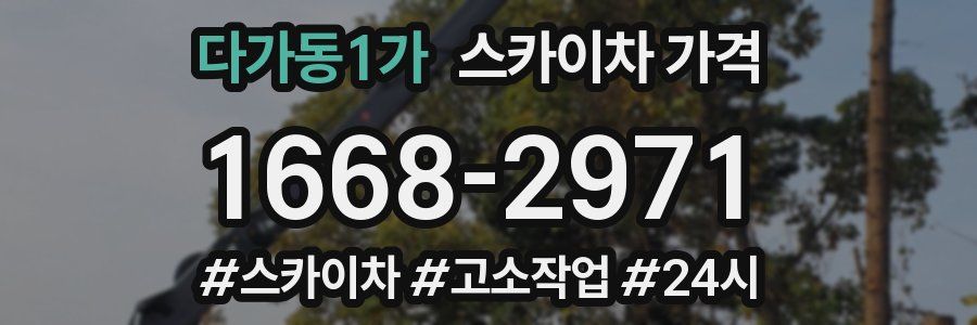 다가동1가 스카이차 가격