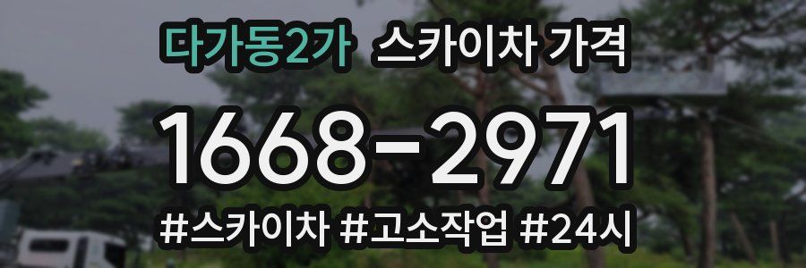 다가동2가 스카이차 가격