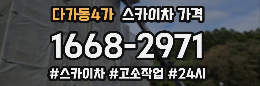 다가동4가 스카이차 가격