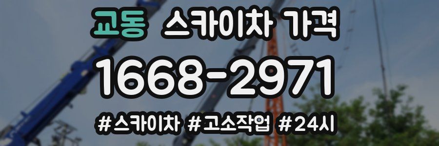 교동 스카이차 가격