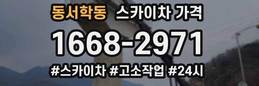 동서학동 스카이차 가격