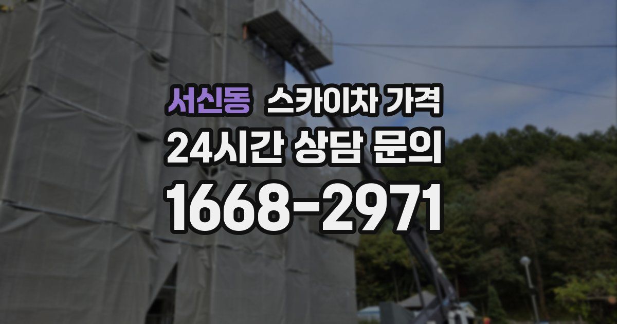 서신동 스카이차 가격