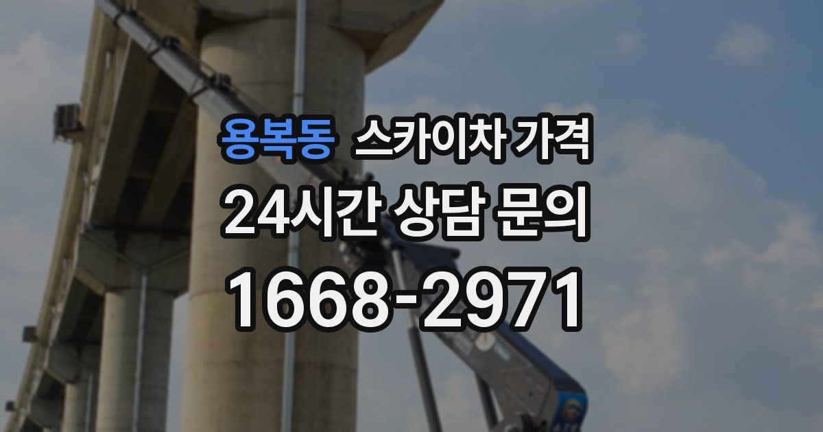 용복동 스카이차 가격