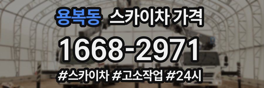 용복동 스카이차 가격