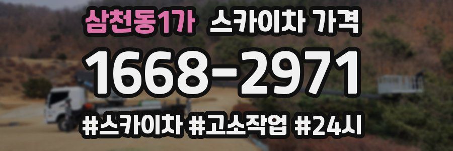 삼천동1가 스카이차 가격