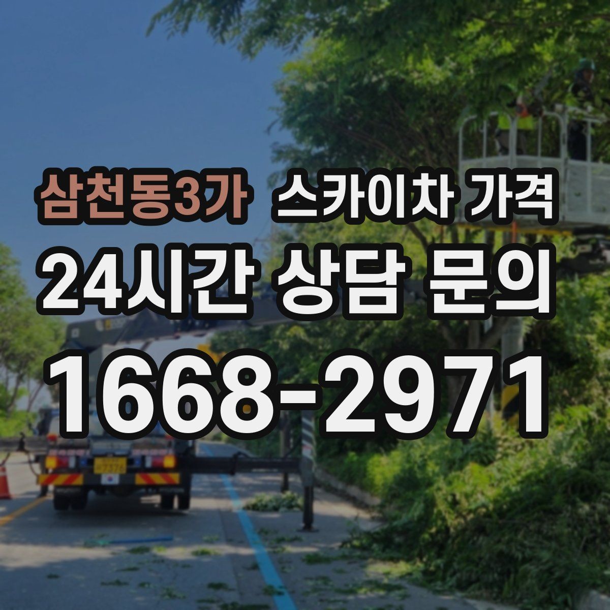 삼천동3가 스카이차 가격 같은 높이인데 견적 차이가 나는 이유