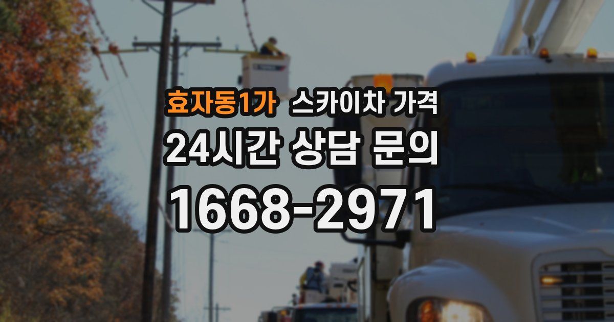 효자동1가 스카이차 가격