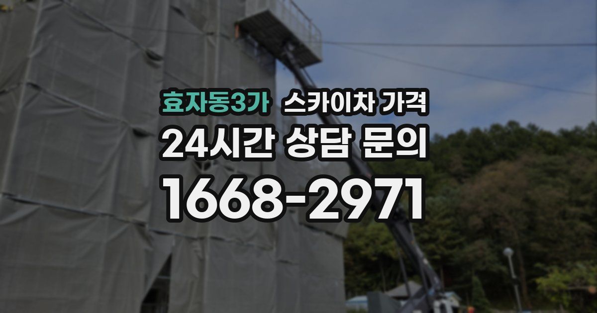 효자동3가 스카이차 가격