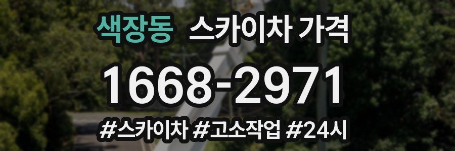 색장동 스카이차 가격