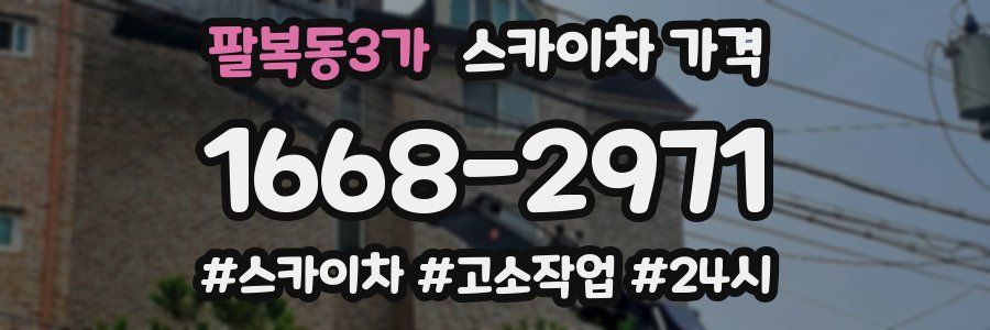 팔복동3가 스카이차 가격