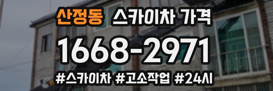 산정동 스카이차 가격
