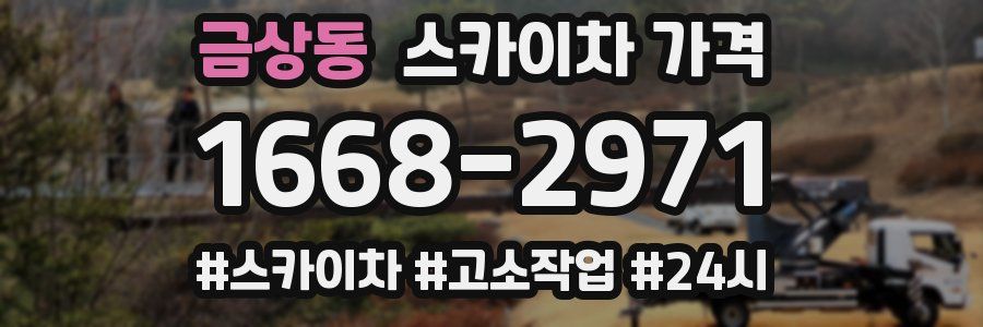 금상동 스카이차 가격