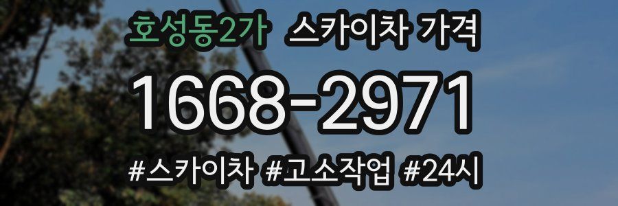 호성동2가 스카이차 가격