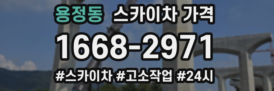 용정동 스카이차 가격