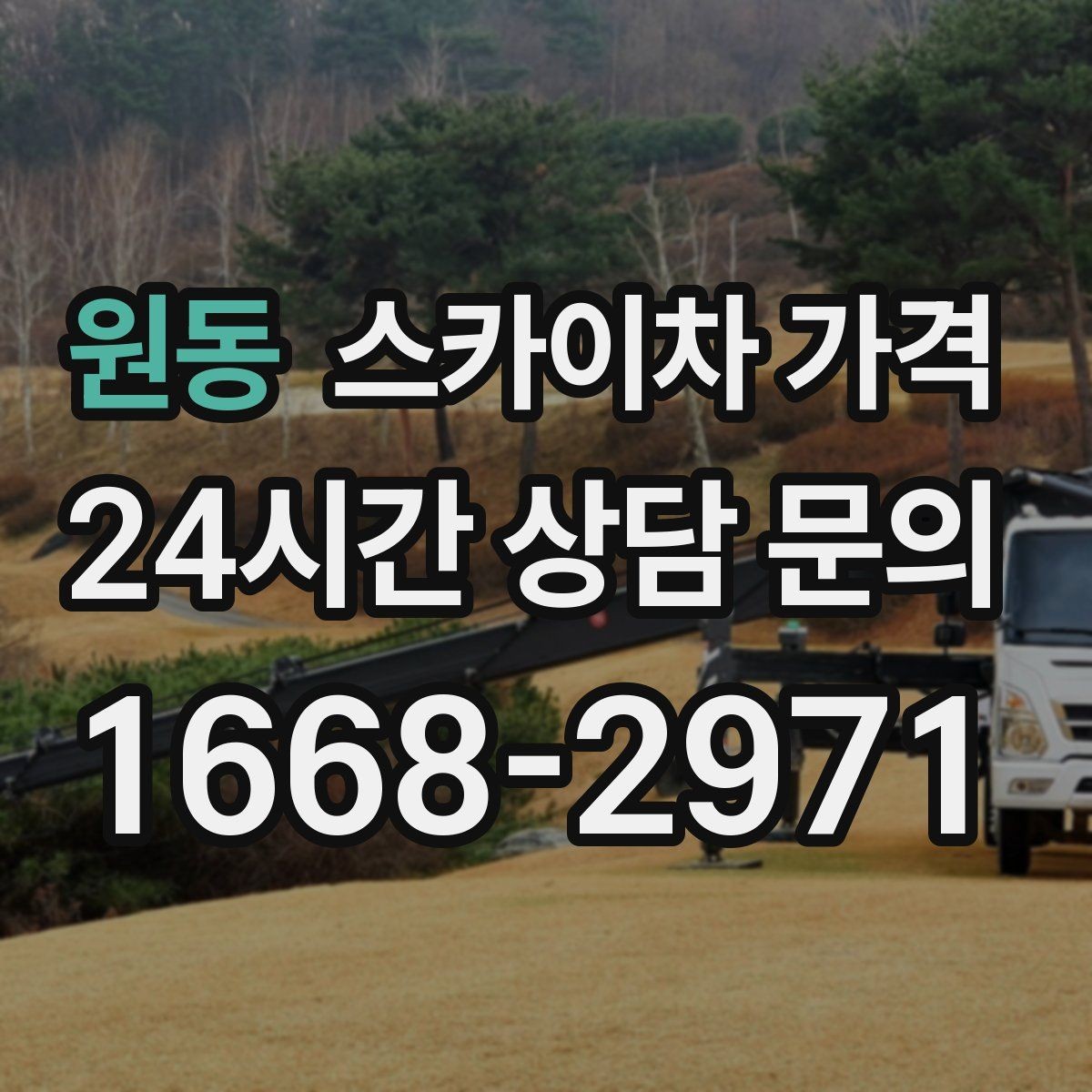 원동 스카이차 가격 '별도' 항목이 무엇인지 꼭 확인하세요