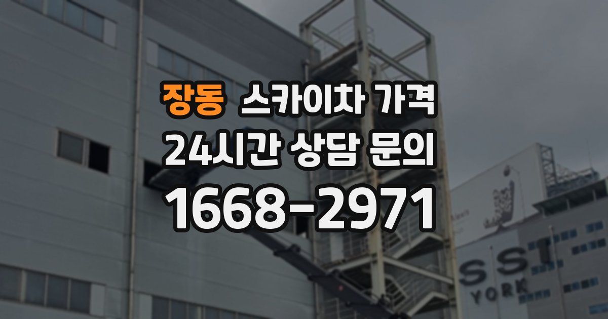 장동 스카이차 가격