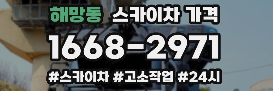 해망동 스카이차 가격