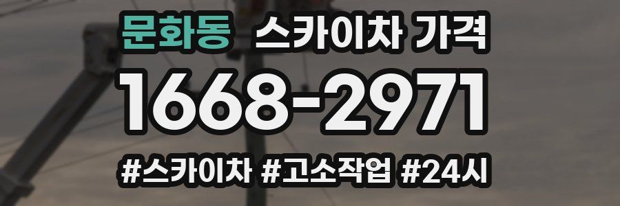 문화동 스카이차 가격