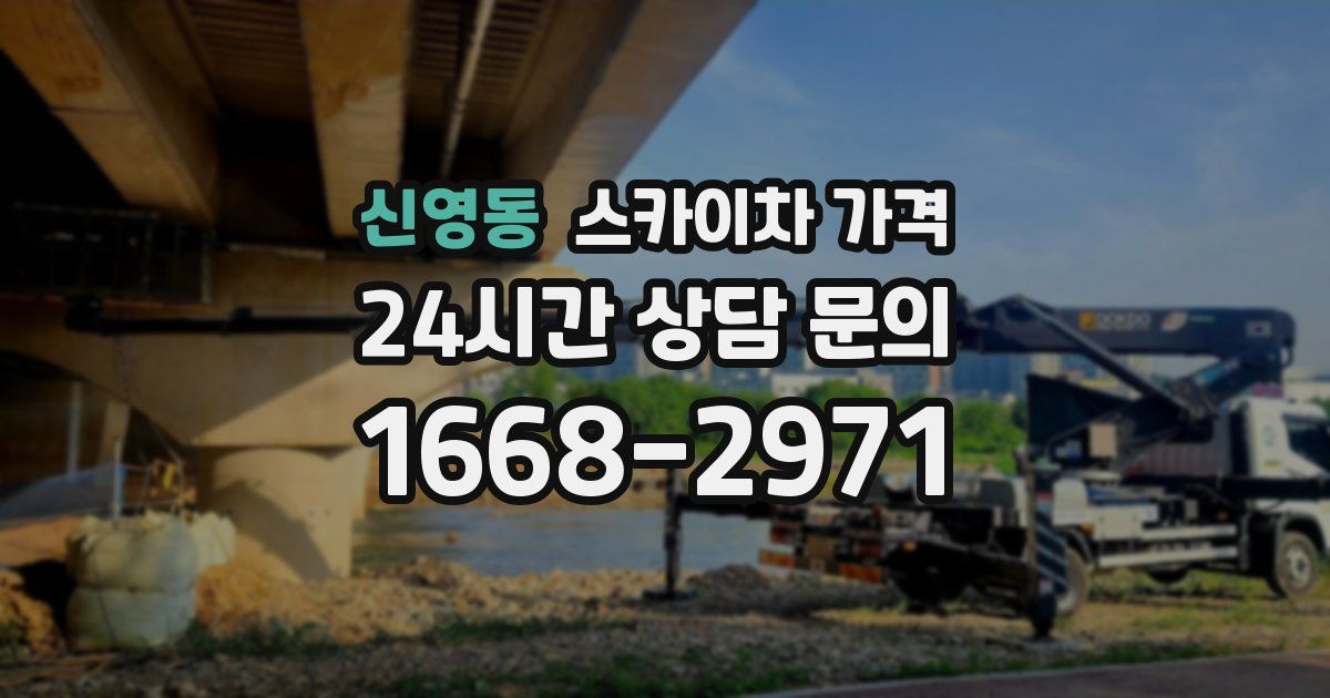 신영동 스카이차 가격