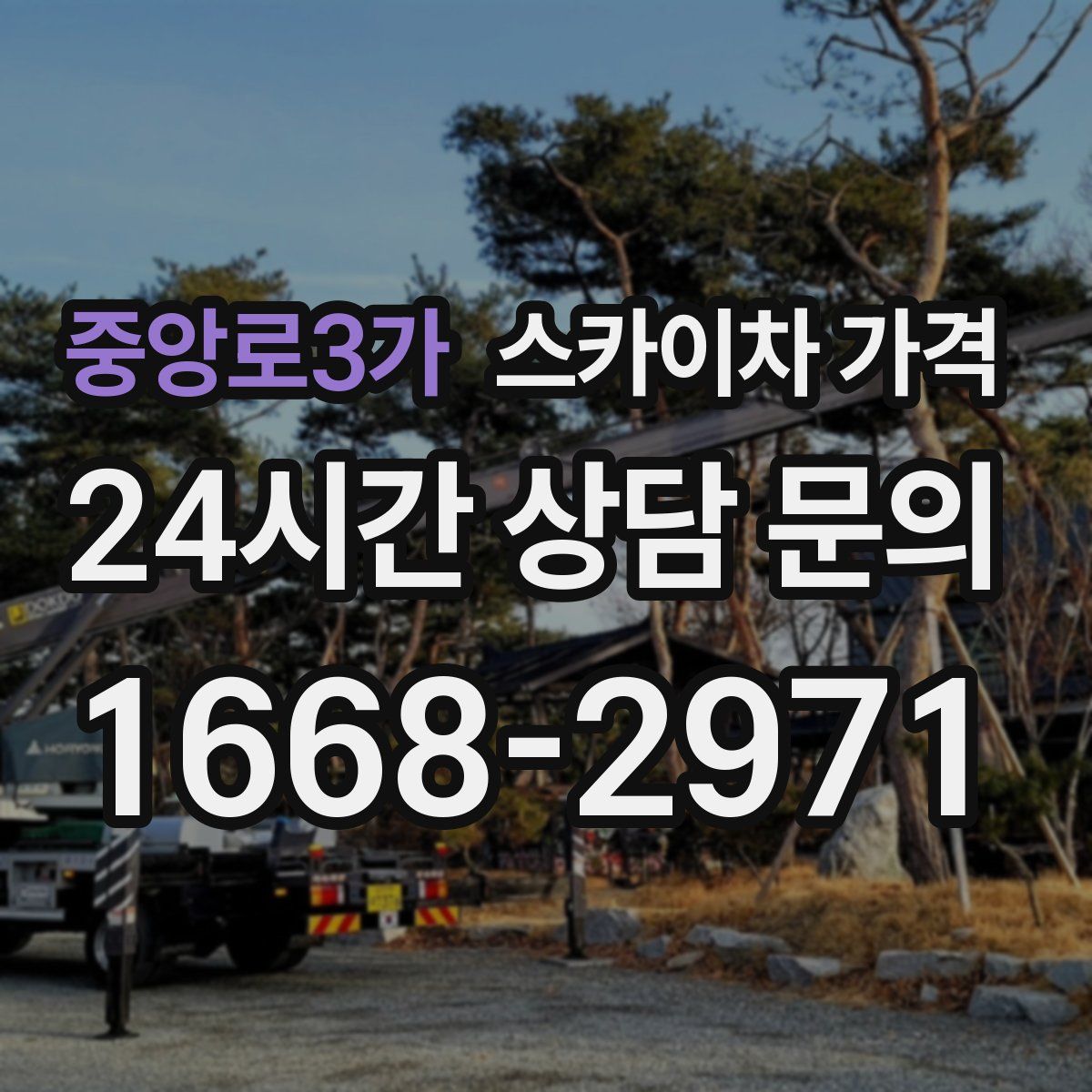 중앙로3가 스카이차 가격